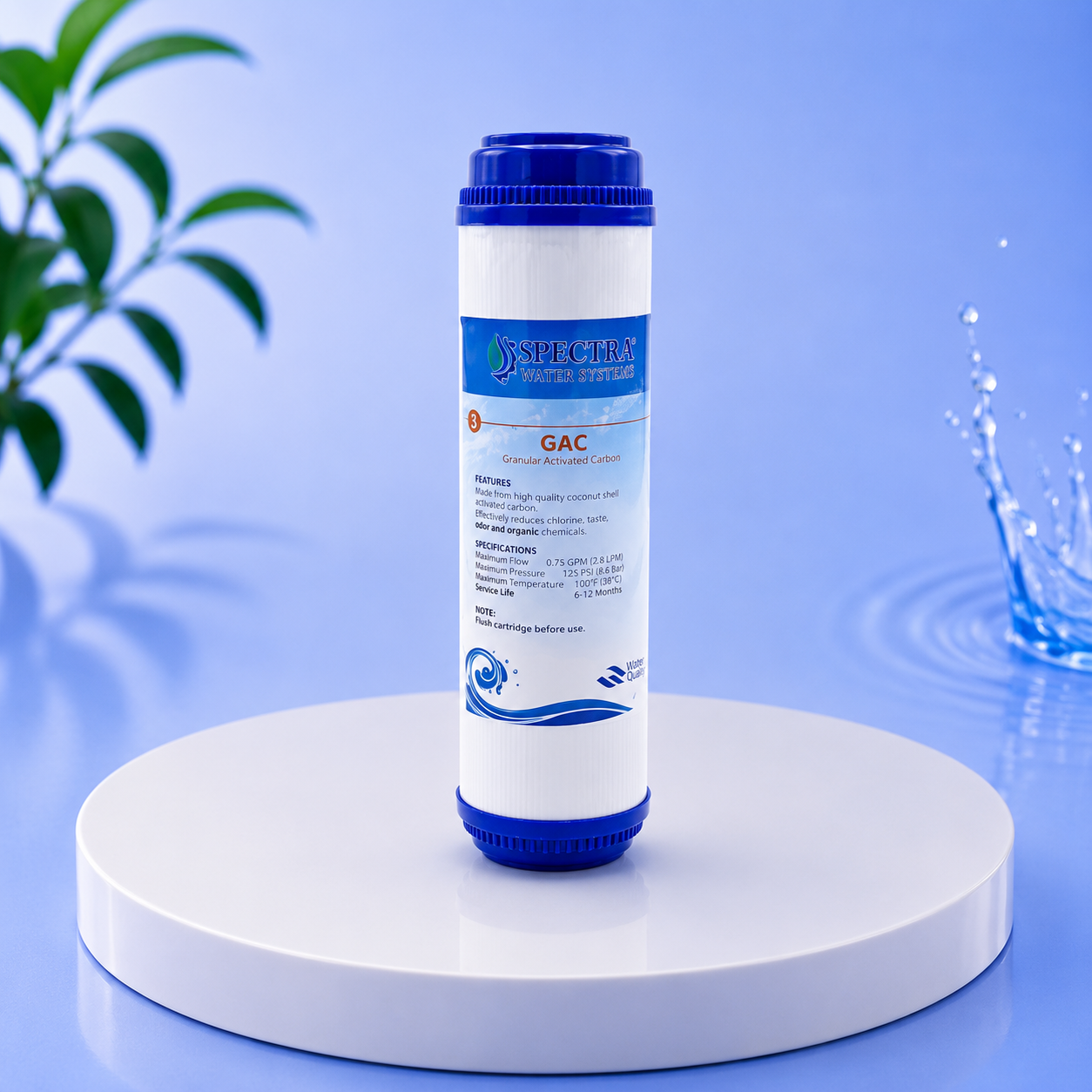 GAC Carbon Water Filter Purifier Cartridge 10 inch